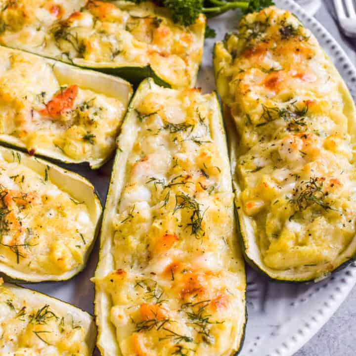 Crab Stuffed Zucchini Andi Anne