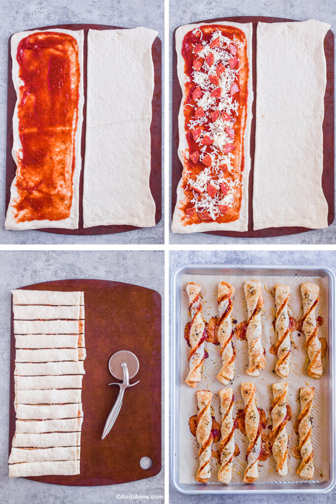 Easy Twisted Pizza Breadsticks