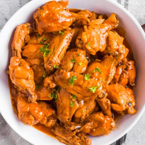 Slow Cooker Barbecue Chicken Wings