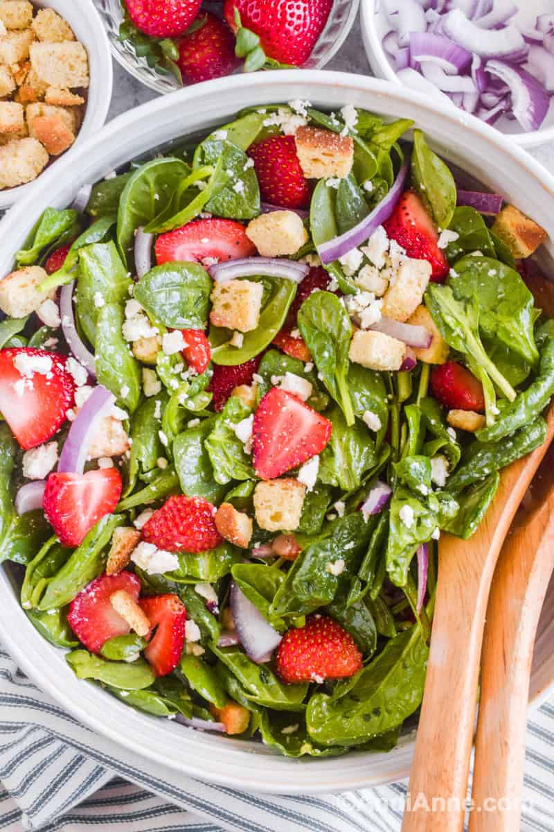 Strawberry Spinach Salad - Andi Anne