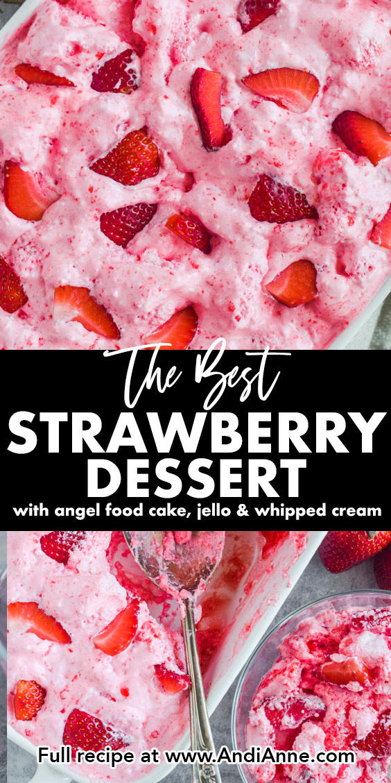 Strawberry Angel Food Cake Dessert