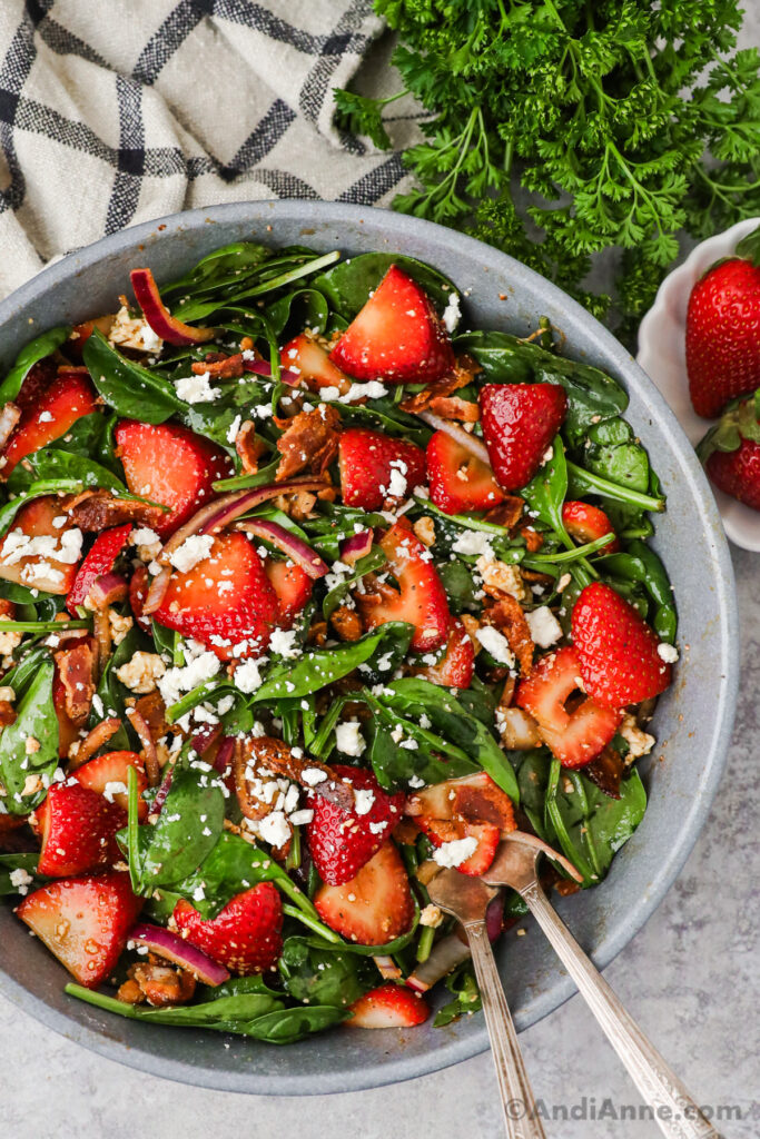 Strawberry Spinach Salad