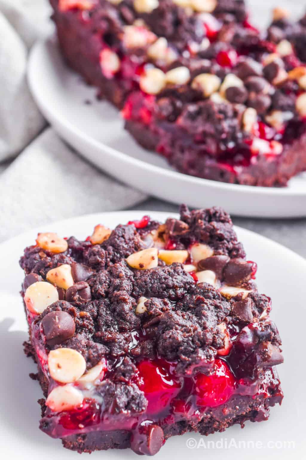 Chocolate Cookie Cherry Bars (Easy Recipe)