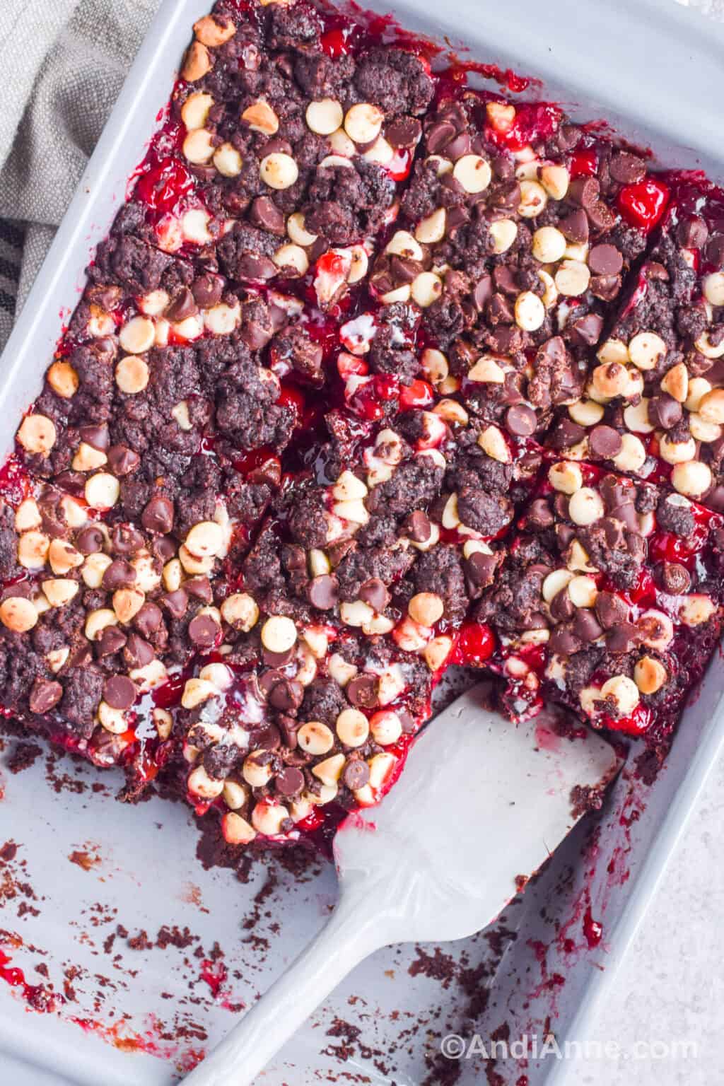 Chocolate Cookie Cherry Bars (Easy Recipe)
