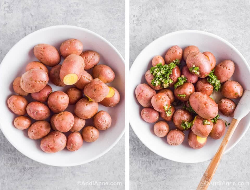 How To Microwave Potatoes - Andi Anne