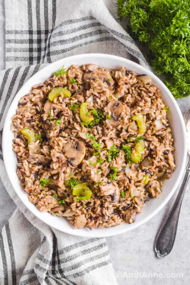 Wild Rice Stuffing - Andi Anne