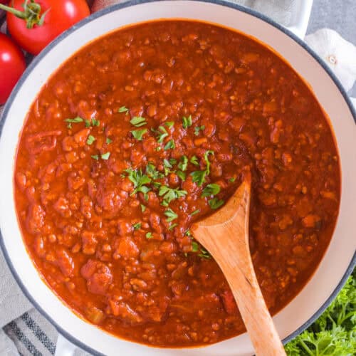 Ground Beef Spaghetti Sauce