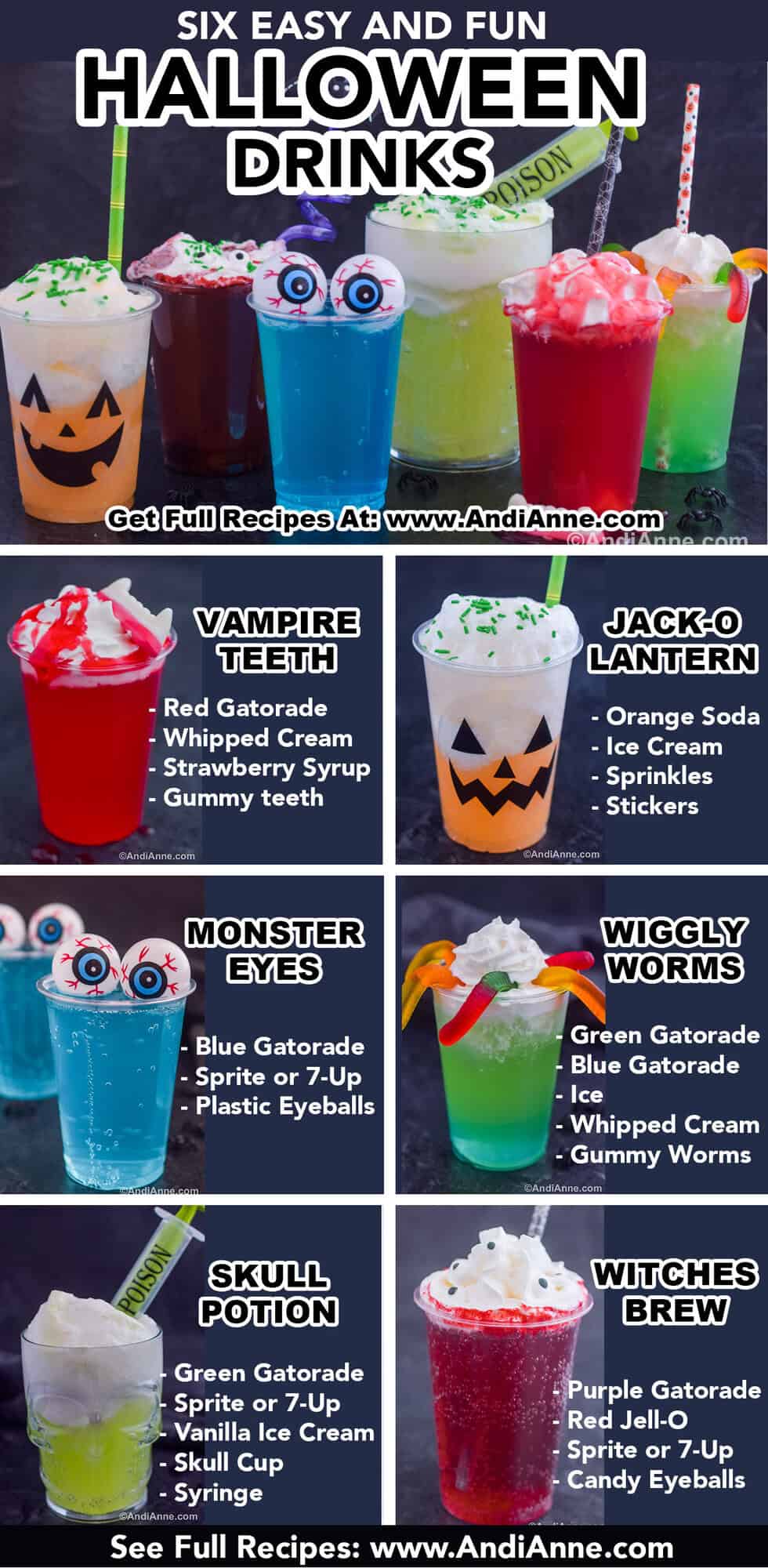 6 Easy Halloween Party Drinks Great for kids.