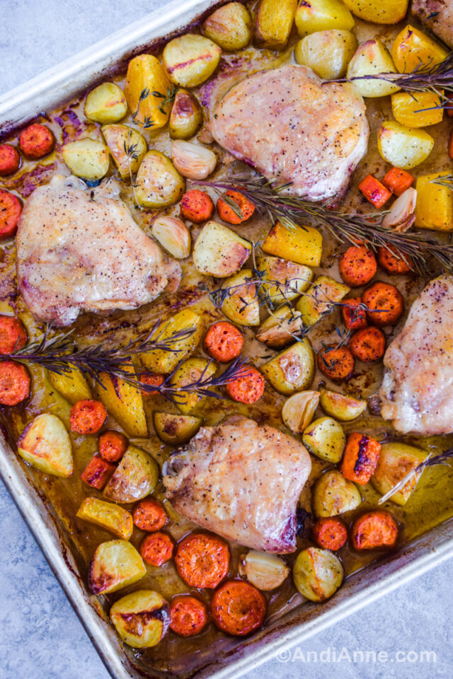 Chicken Thighs With Root Vegetables - Andi Anne