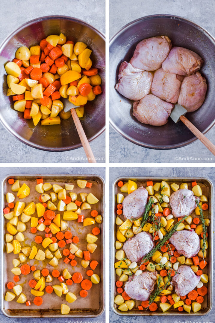 Chicken Thighs with Root Vegetables - Andi Anne