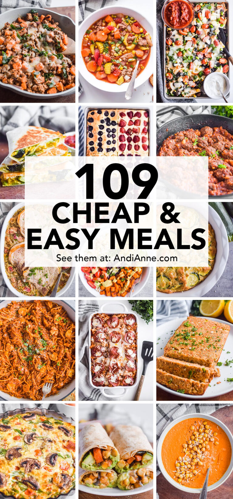 109 Cheap Easy Meal Ideas