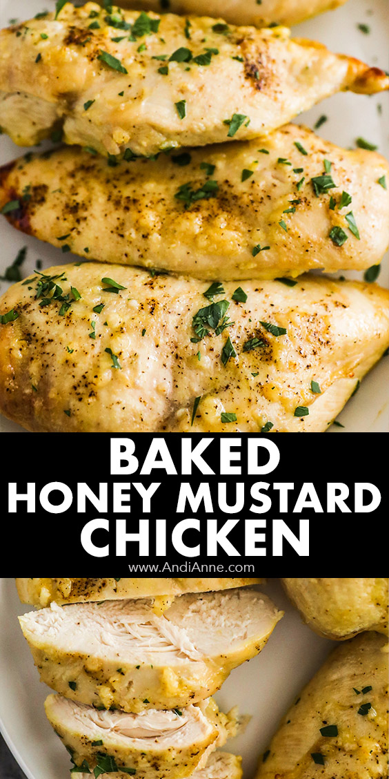 Baked honey mustard chicken breasts