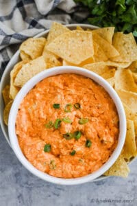 Crockpot Buffalo Chicken Dip (Only 5 Ingredients)