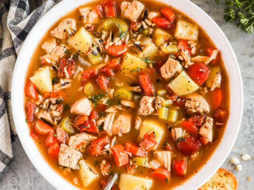 Turkey Barley Soup using Leftover Turkey Carcass - EverydayMaven™