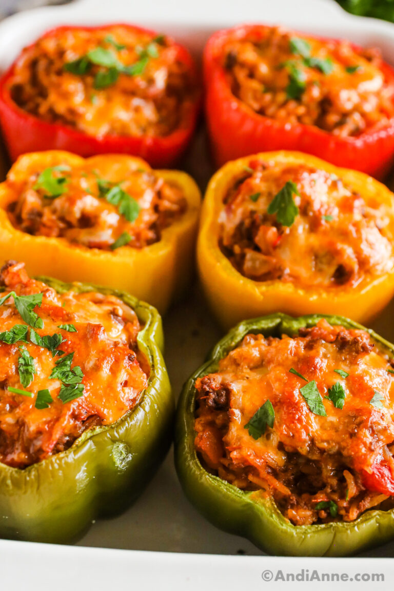 Stuffed Bell Peppers - Andi Anne