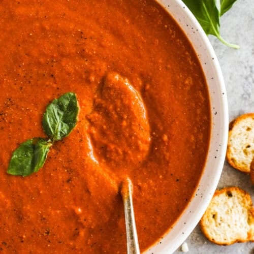 Roasted Tomato Basil Soup - Andi Anne