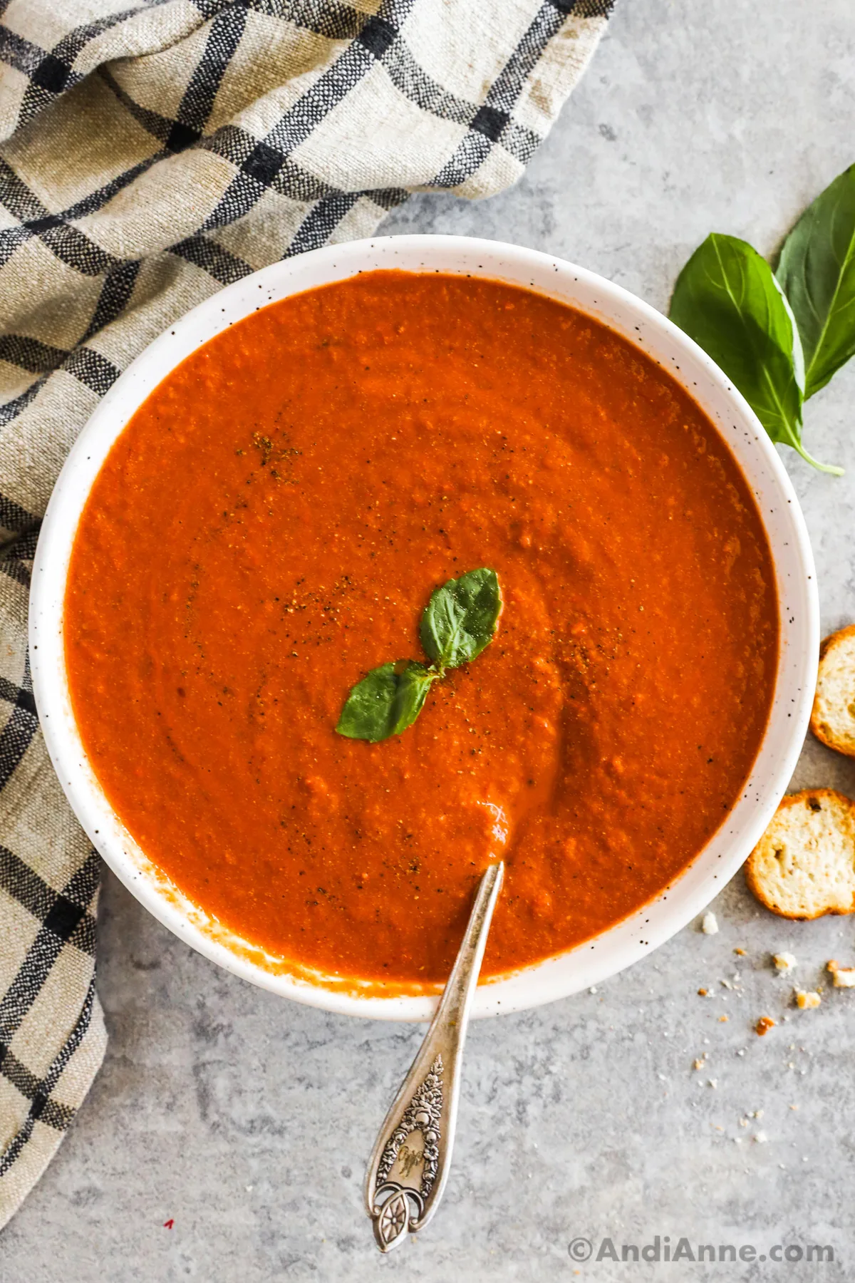 Tomato Basil Soup (With Roasted Tomatoes!) - Chelsea's Messy Apron