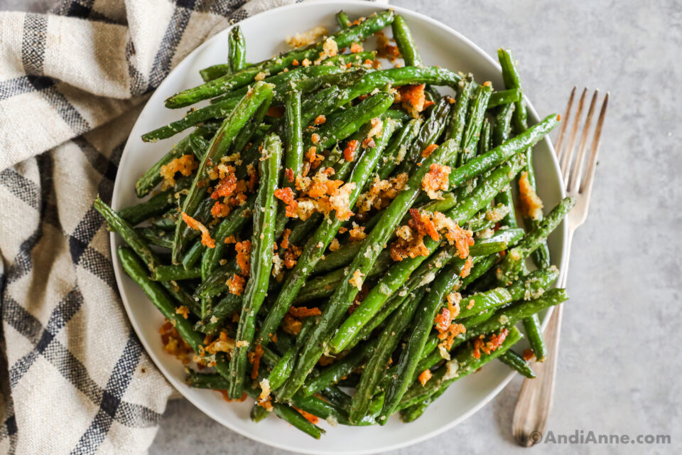 Green Beans With Parmesan Crispy