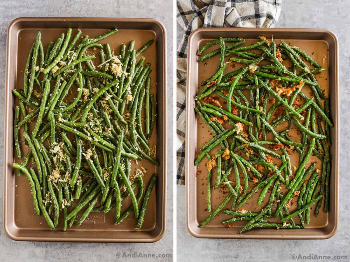 Green Beans With Parmesan (Crispy)