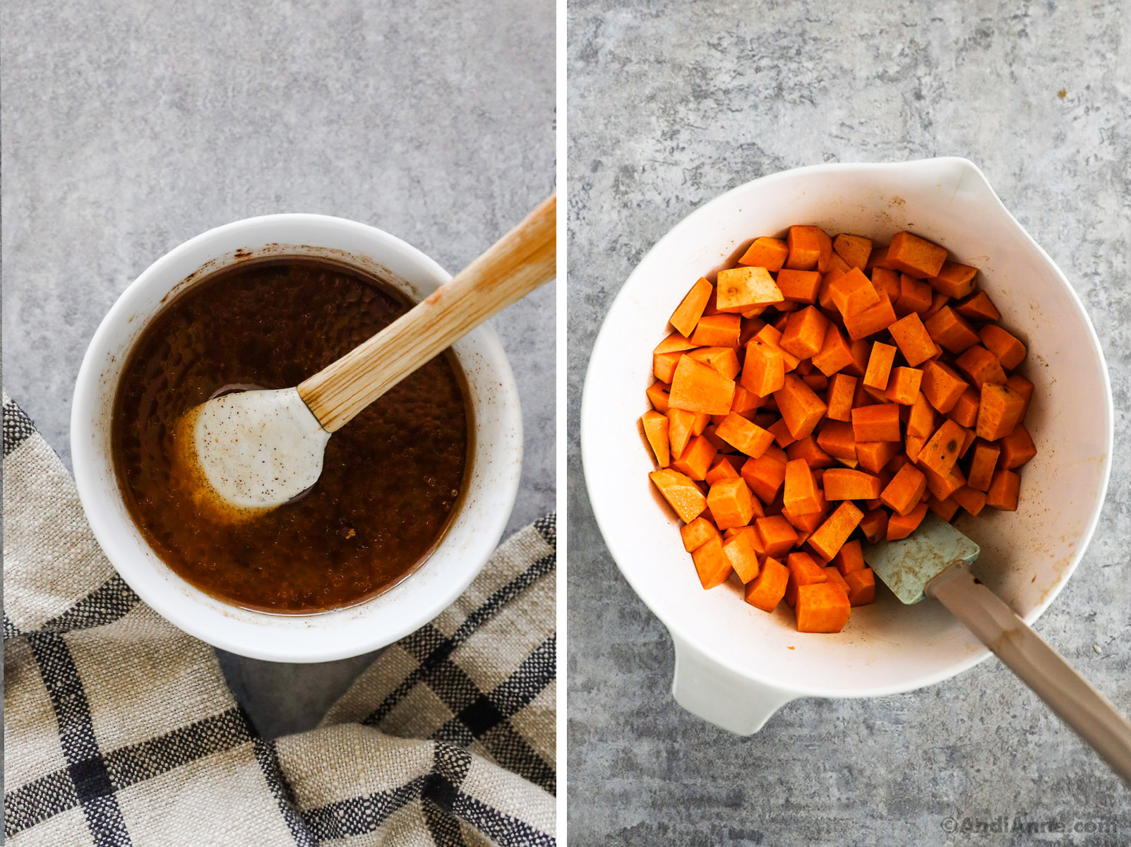 Roasted White Sweet Potatoes - with a honey cinnamon glaze!