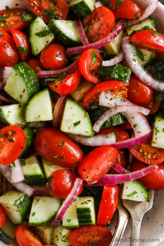 Refreshing Cucumber Tomato Salad