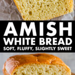 Sliced white amish bread