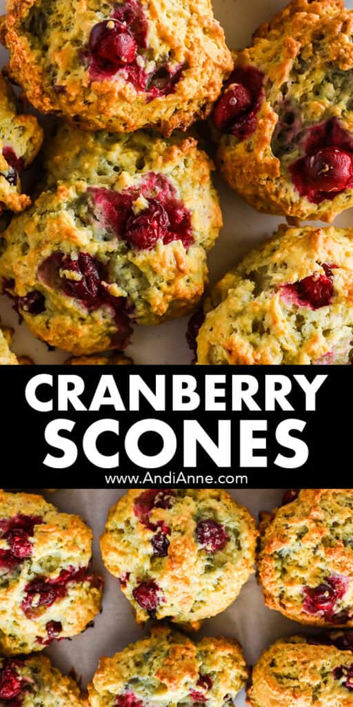 Cranberry scones.