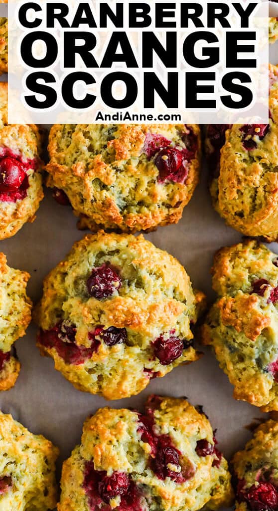 Cranberry orange scones.