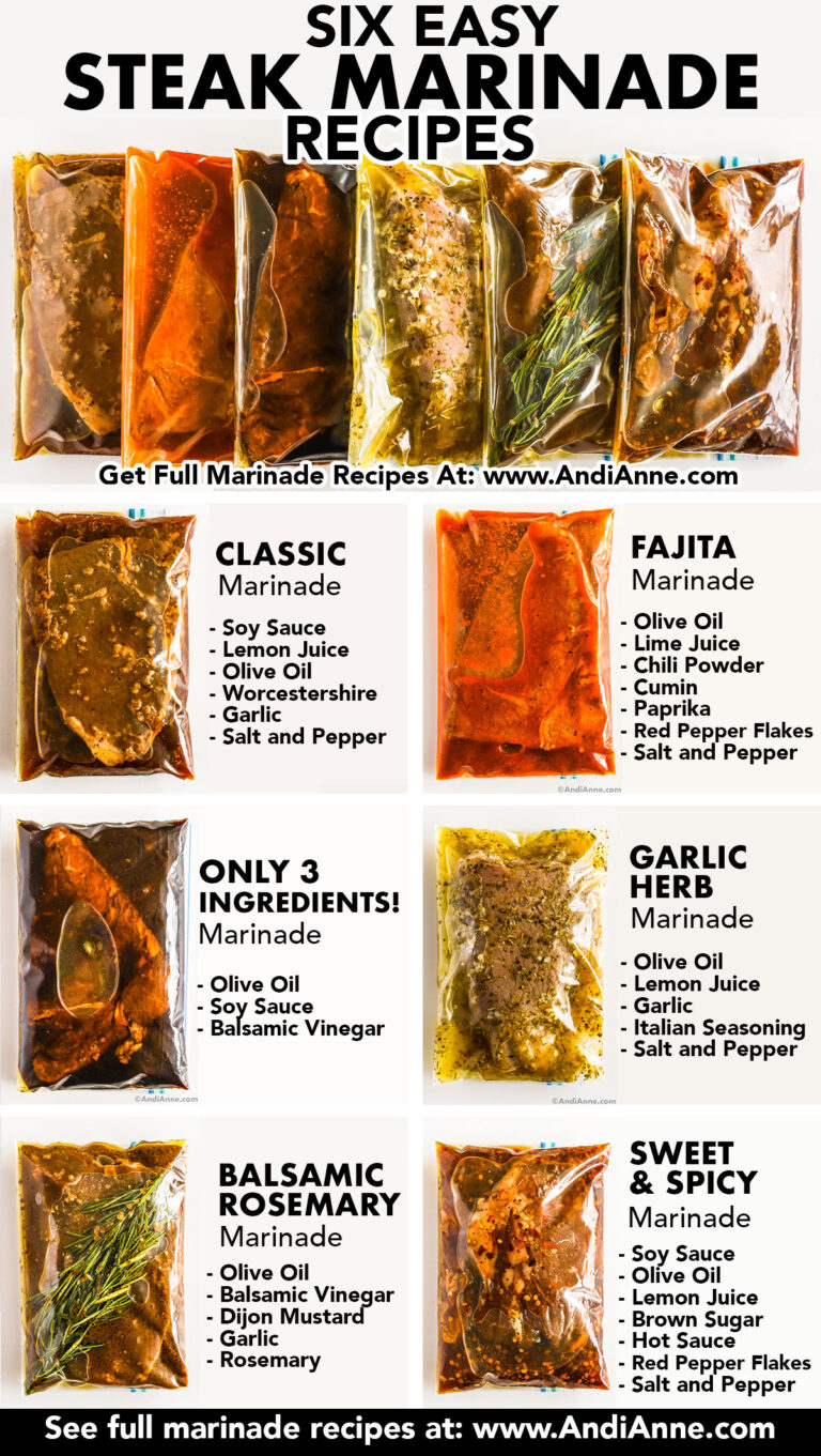 6 Best Steak Marinades - Andi Anne