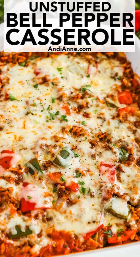 Unstuffed bell pepper casserole