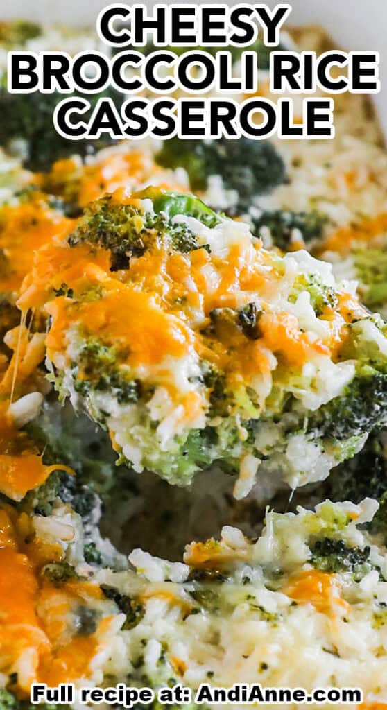 Cheesy broccoli rice casserole recipe