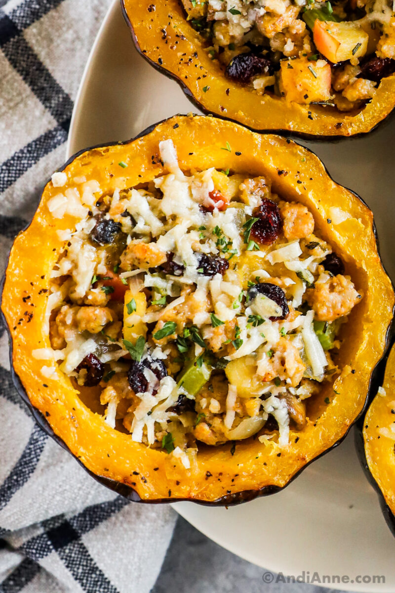 Stuffed Acorn Squash - Andi Anne