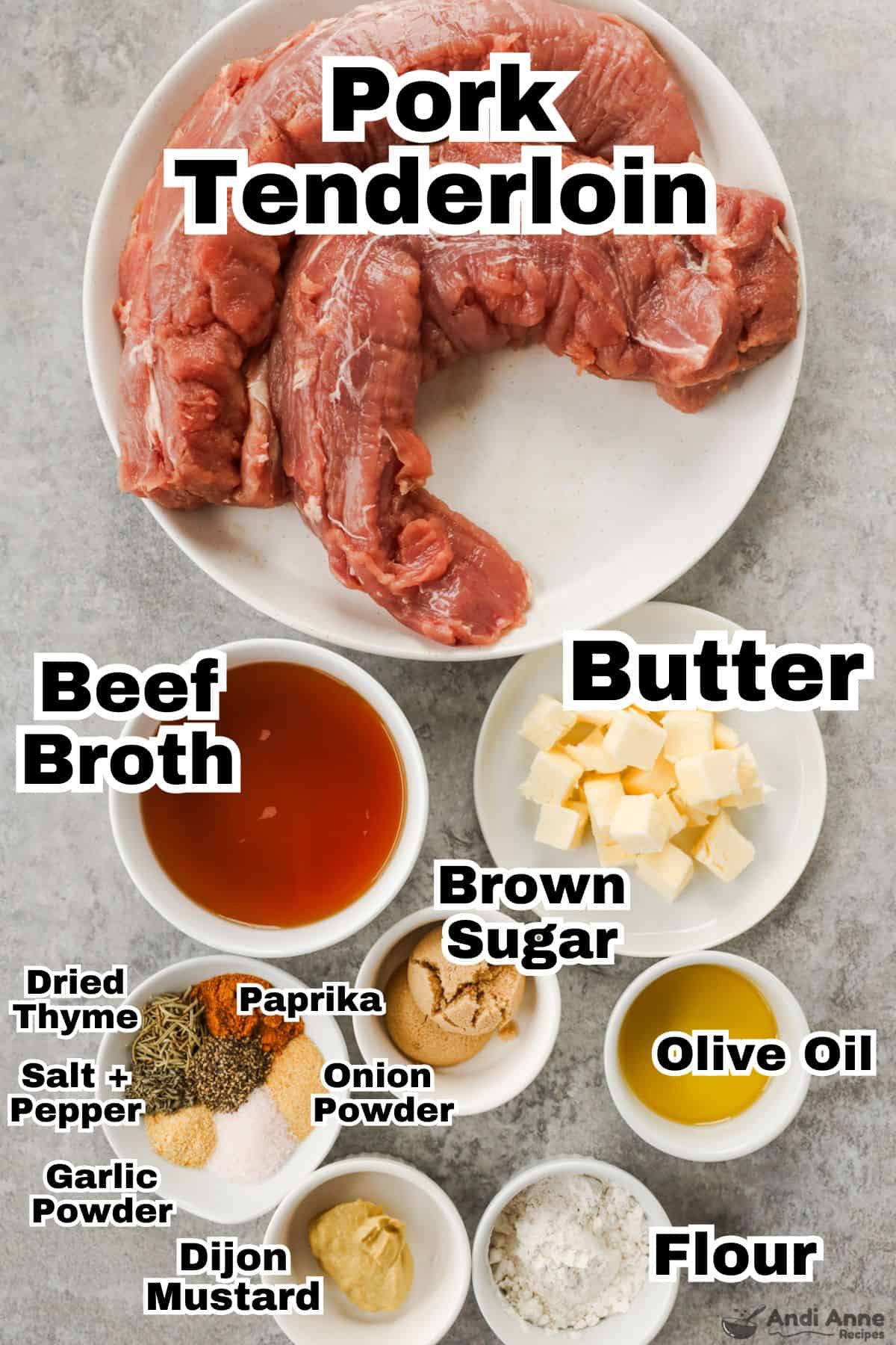 ingredients to make pork tenderloin recipe
