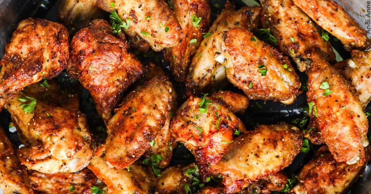 Extra Crispy Air Fryer Chicken Wings (25 Min) - AndiAnne