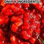 vintage cranberry jello salad in bowl