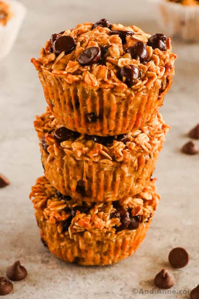 Chocolate Chip Oatmeal Muffins