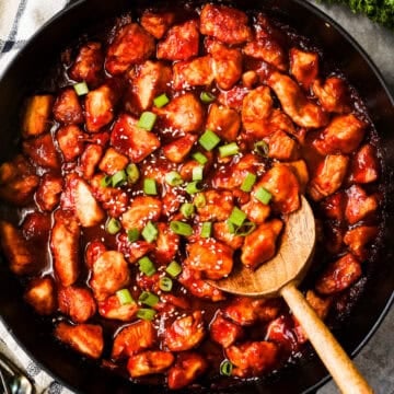 pot of sweet and sour chicken