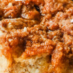 close up of french toast casserole