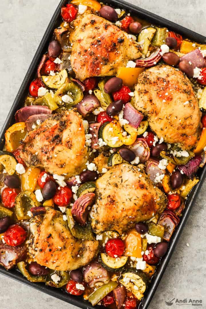 Greek Chicken Sheet Pan Dinner