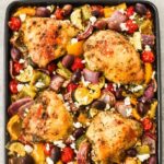 a greek chicken sheet pan dinner recipe