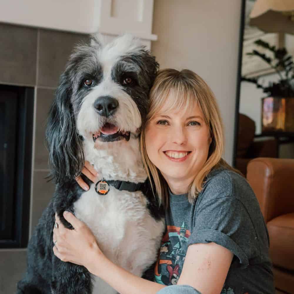 andi with dog pic