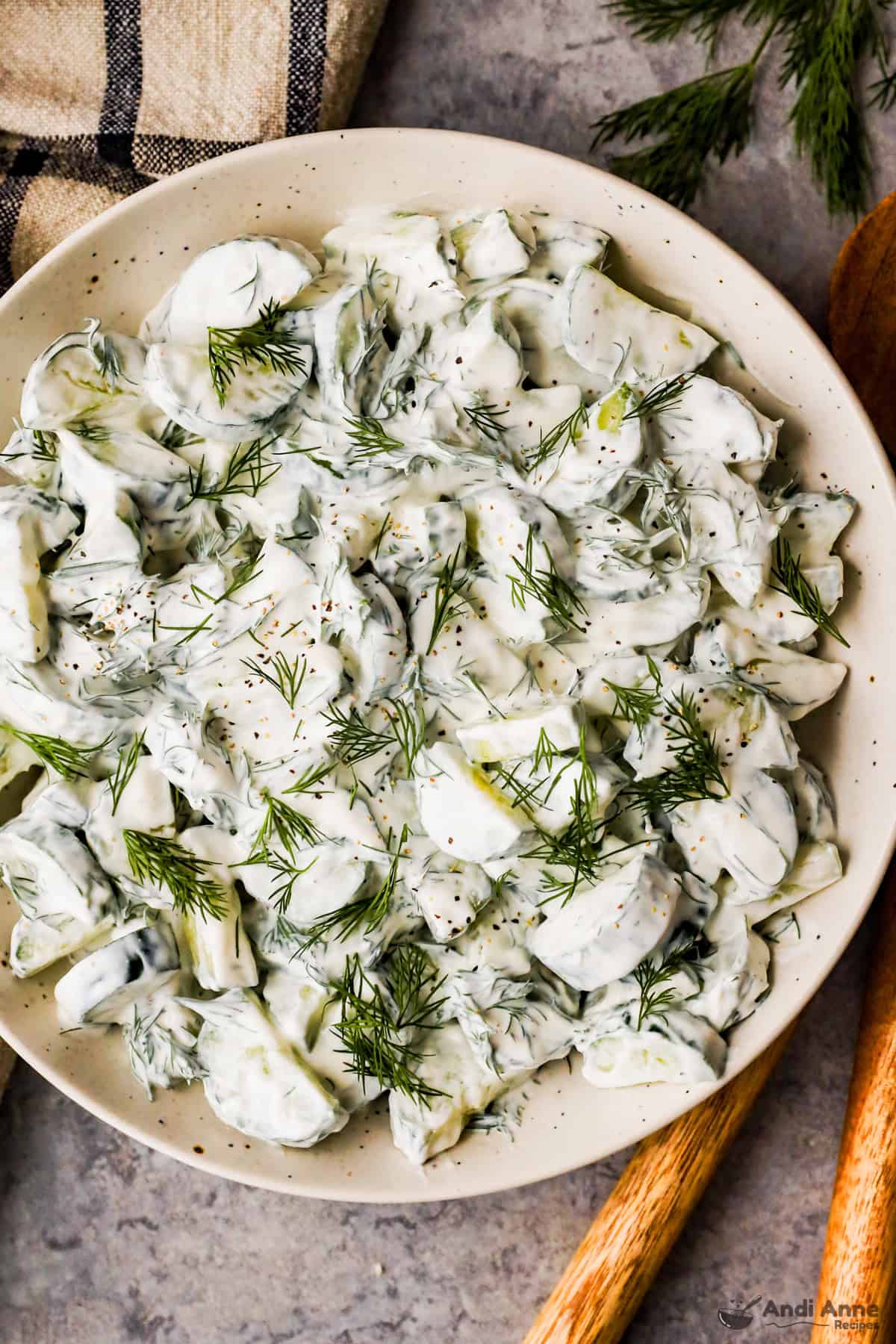 creamy cucumber dill salad