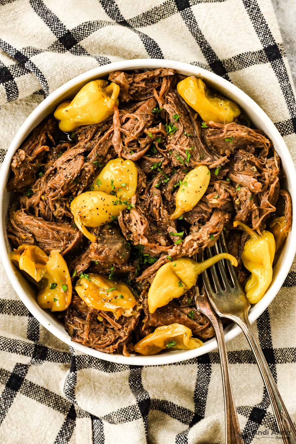 bowl of mississippi pot roast
