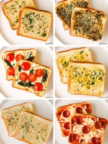 6 different garlic bread flavors
