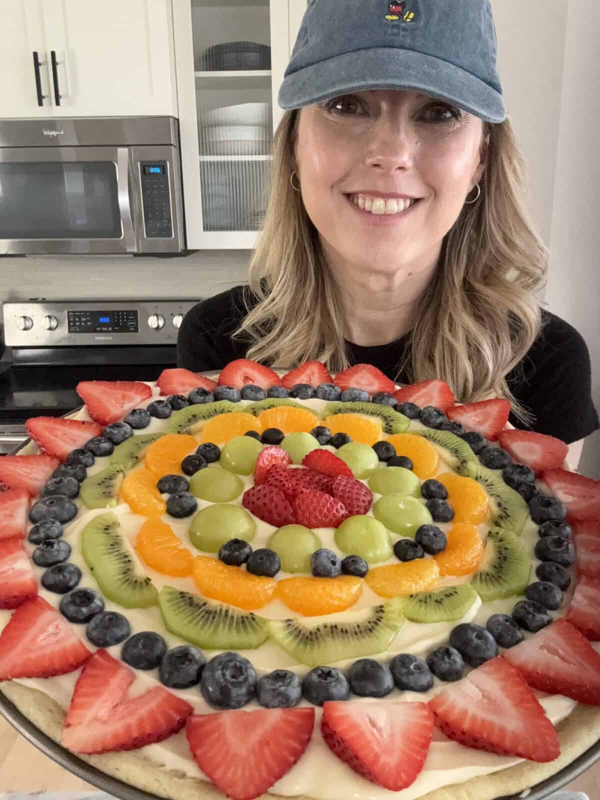 Andi with Fruit Pizza