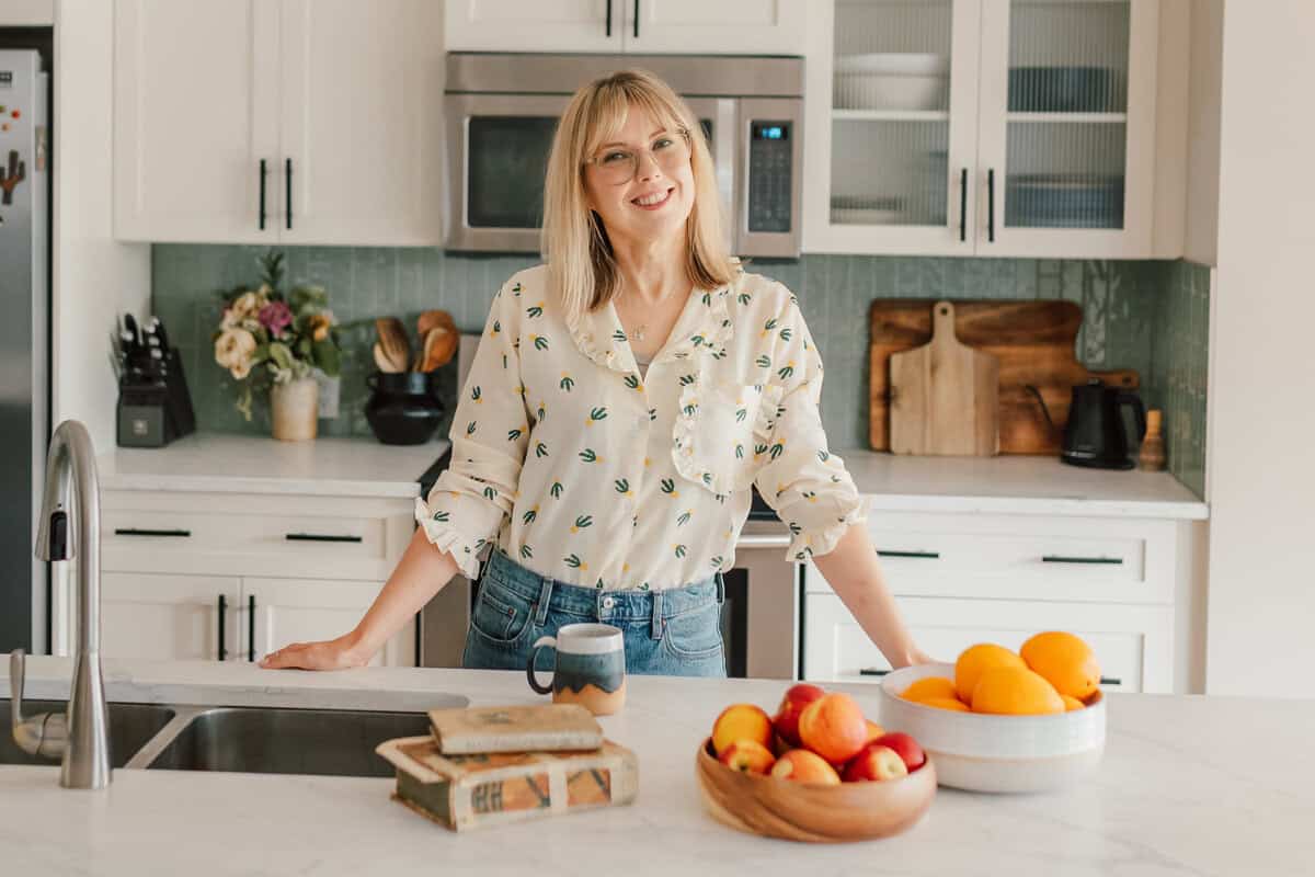 andi in her kitchen