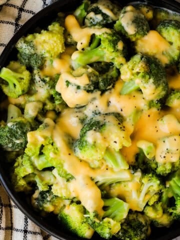 broccoli with cheese sauce